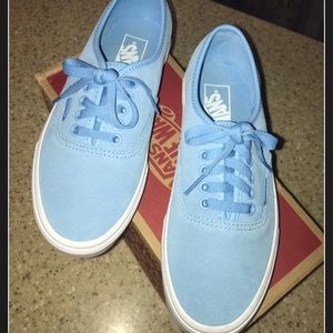 BRAND NEW!! Authentic Blue suede Vans